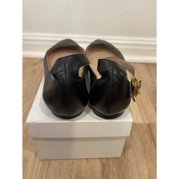 Chloe Designer Flats Ballet Slippers Rose Leather Fairy Ankle Straps Size 6/36 - Picture 4 of 6